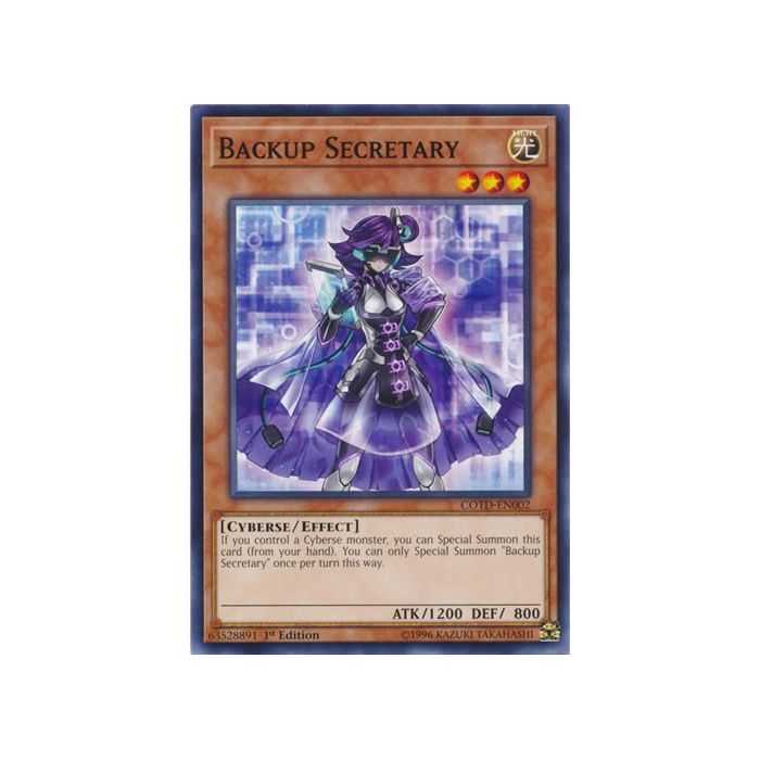 Backup Secretary (Common) – Code of the Duelist | Carta YUGIOH en México