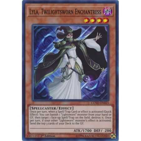 Lyla, Twilightsworn Enachantress (Super Rare) – Code of the Duelist | Carta YUGIOH en México