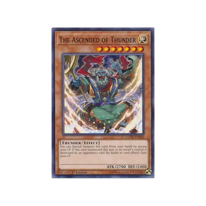 The Ascended of Thunder (Common) – Code of the Duelist | Carta YUGIOH en México
