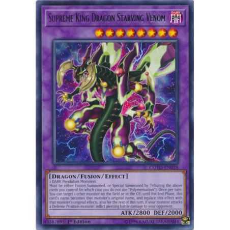 Supreme King Dragon Starving Venom (Rare) – Code of the Duelist | Carta YUGIOH en México