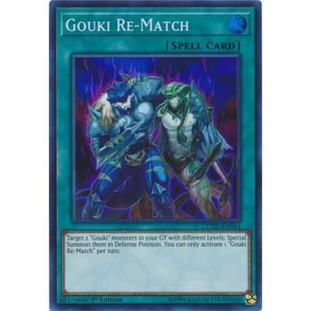 Gouki Re-Match (Super Rare) – Code of the Duelist | Carta YUGIOH en México