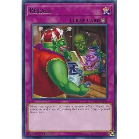 Recall (Rare) – Code of the Duelist | Carta YUGIOH en México