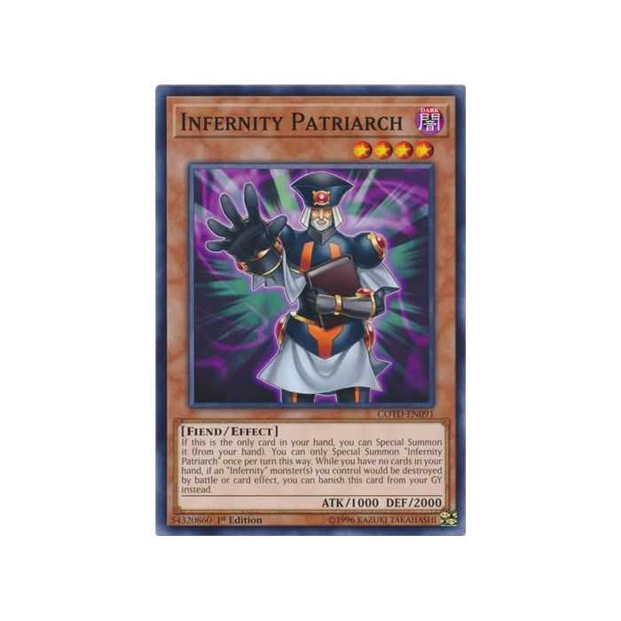 Infernity Patriarch (Common) – Code of the Duelist | Carta YUGIOH en México