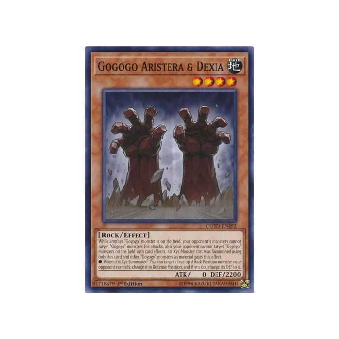 Gogogo Aristera & Dexia (Common) – Code of the Duelist | Carta YUGIOH en México