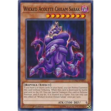 Wicked Acolyte Chilam Sabak (Common) – Code of the Duelist | Carta YUGIOH en México
