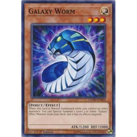 Galaxy Worm (Common) – Code of the Duelist | Carta YUGIOH en México