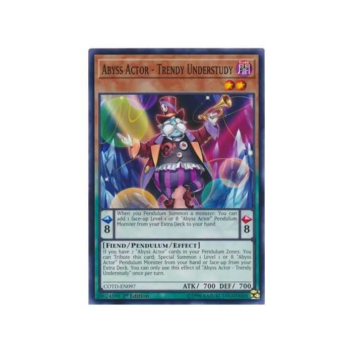 Abyss Actor - Trendy Understudy (Common) – Code of the Duelist | Carta YUGIOH en México