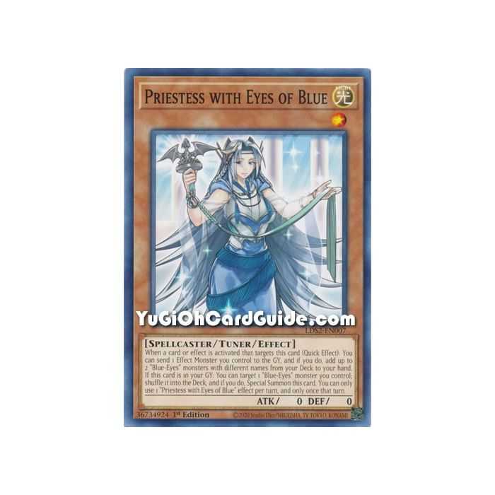 Priestess with Eyes of Blue (Common) – Legendary Duelists: Season 2 | Carta YUGIOH en México