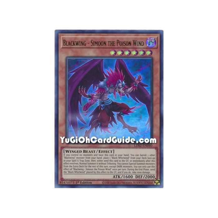 Blackwing - Simoon the Poison Wind (Ultra Rare) – Legendary Duelists: Season 2 | Carta YUGIOH en México