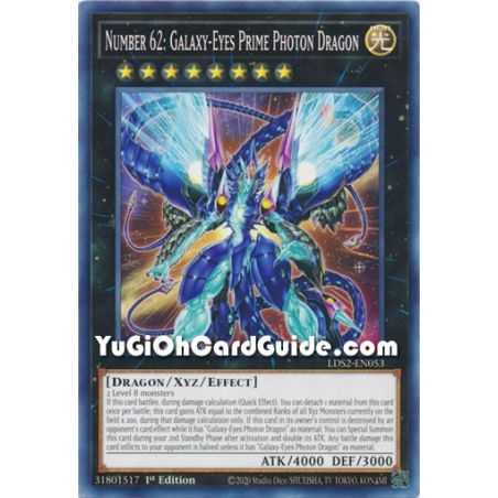Number 62: Galaxy-Eyes Prime Photon Dragon (Common) – Legendary Duelists: Season 2 | Carta YUGIOH en México