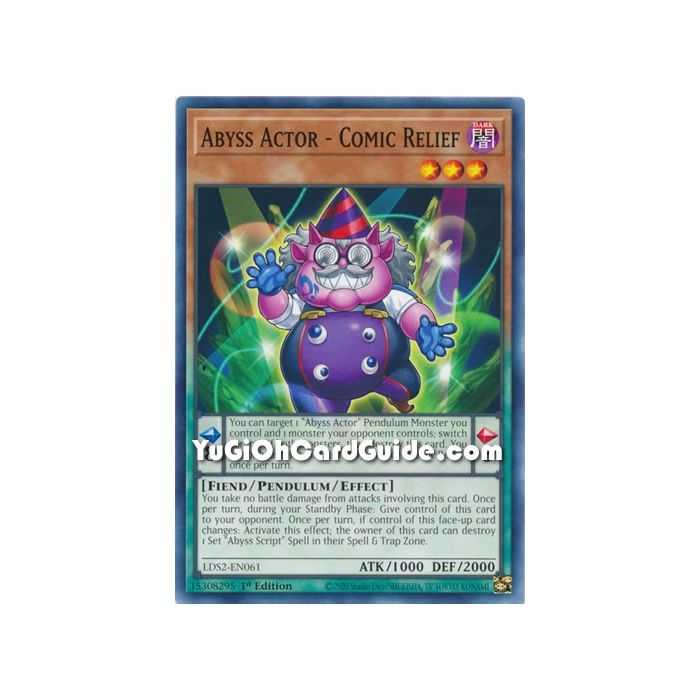 Abyss Actor - Comic Relief (Common) – Legendary Duelists: Season 2 | Carta YUGIOH en México