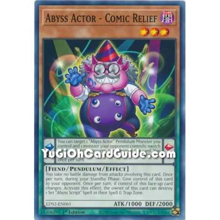 Abyss Actor - Comic Relief (Common) – Legendary Duelists: Season 2 | Carta YUGIOH en México