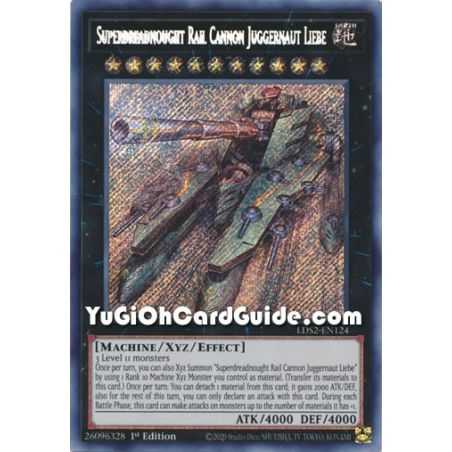 Superdreadnought Rail Cannon Juggernaut Liebe (Secret Rare) – Legendary Duelists: Season 2 | Carta YUGIOH en México