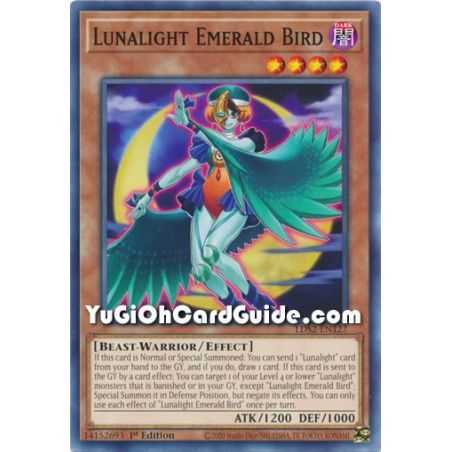 Lunalight Emerald Bird (Common) – Legendary Duelists: Season 2 | Carta YUGIOH en México