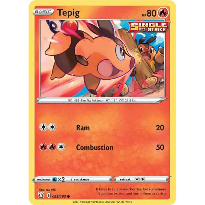 Tepig – SS5 Battle Styles | Carta POKEMON en México