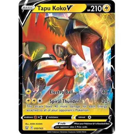 Tapu Koko V – SS5 Battle Styles | Carta POKEMON en México