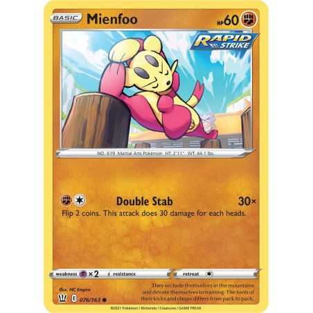 Mienfoo – SS5 Battle Styles | Carta POKEMON en México