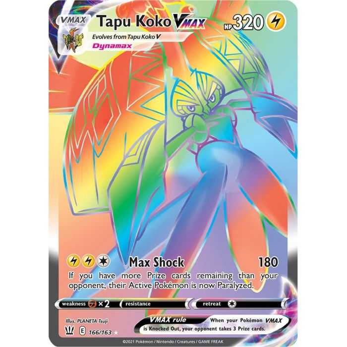 Tapu Koko VMAX (Secret) – SS5 Battle Styles | Carta POKEMON en México