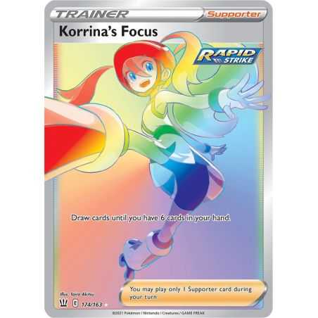 Korrina's Focus (Secret) – SS5 Battle Styles | Carta POKEMON en México