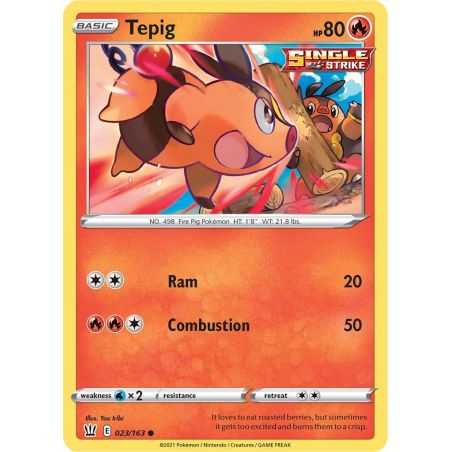 Tepig - Reverse – SS5 Battle Styles | Carta POKEMON en México