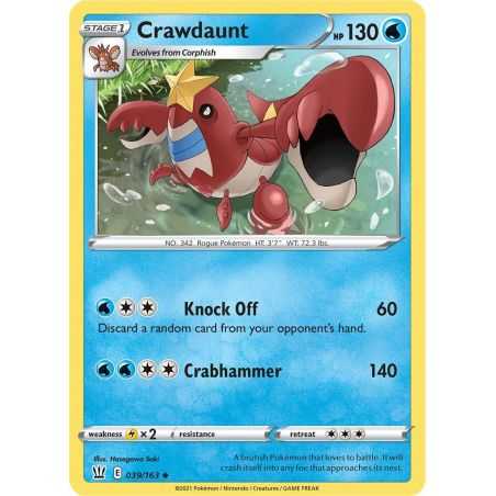 Crawdaunt - Reverse – SS5 Battle Styles | Carta POKEMON en México