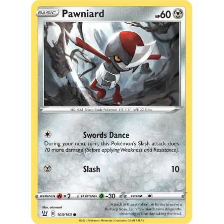 Pawniard - Reverse – SS5 Battle Styles | Carta POKEMON en México