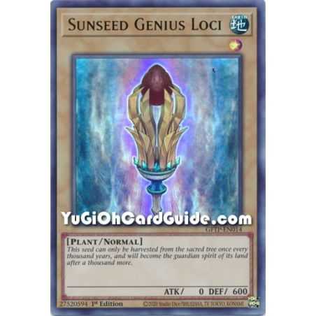 Sunseed Genius Loci (Ultra Rare) – Ghost from the Past | Carta YUGIOH en México
