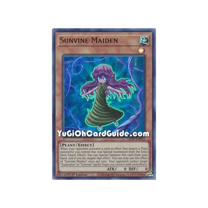 Sunvine Maiden (Ultra Rare) – Ghost from the Past | Carta YUGIOH en México