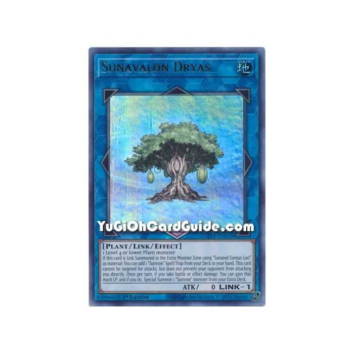 Sunavalon Dryas (Ultra Rare) – Ghost from the Past | Carta YUGIOH en México