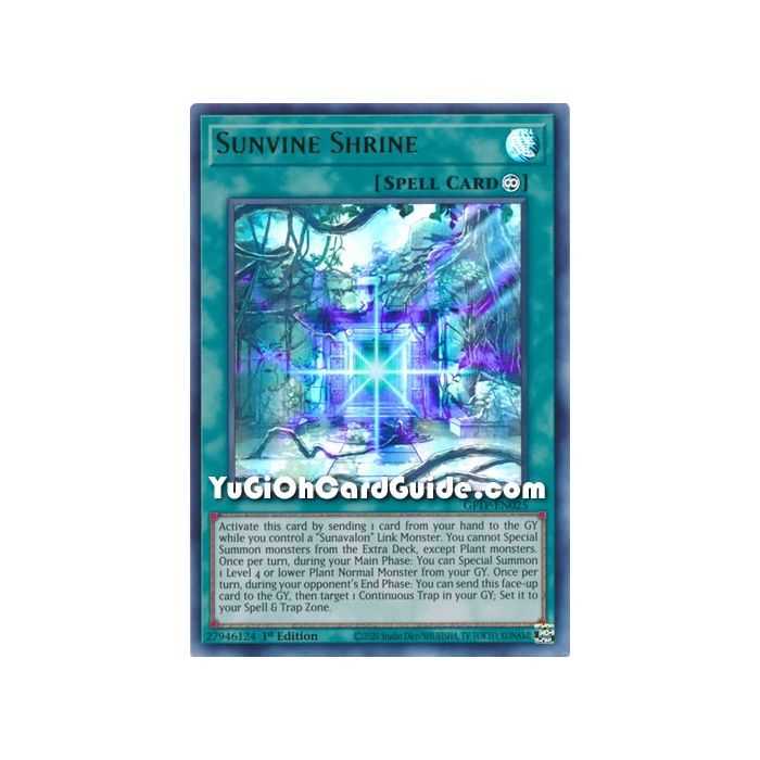 Sunvine Shrine (Ultra Rare) – Ghost from the Past | Carta YUGIOH en México