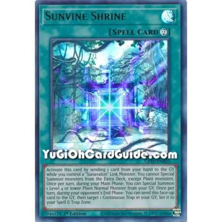 Sunvine Shrine (Ultra Rare) – Ghost from the Past | Carta YUGIOH en México