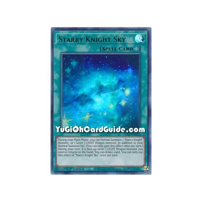 Starry Night Sky (Ultra Rare) – Ghost from the Past | Carta YUGIOH en México