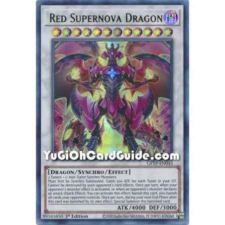 Red Supernova Dragon (Ultra Rare) – Ghost from the Past | Carta YUGIOH en México