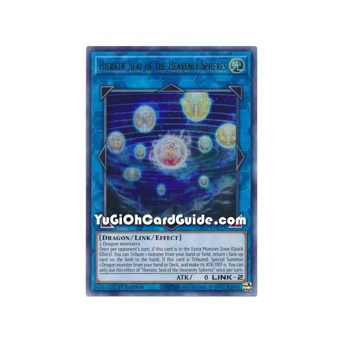 Hieratic Seal of the Heavenly Spheres (Ultra Rare) – Ghost from the Past | Carta YUGIOH en México