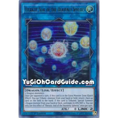 Hieratic Seal of the Heavenly Spheres (Ultra Rare) – Ghost from the Past | Carta YUGIOH en México