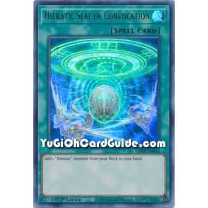 Hieratic Seal of Convocation (Ultra Rare) – Ghost from the Past | Carta YUGIOH en México