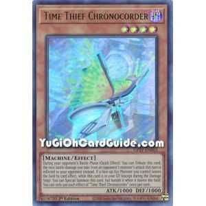 Time Thief Chronocorder (Ultra Rare) – Ghost from the Past | Carta YUGIOH en México