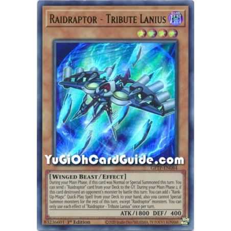 Raidraptor - Tribute Lanius (Ultra Rare) – Ghost from the Past | Carta YUGIOH en México