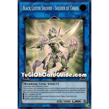 Black Luster Soldier - Soldier of Chaos (Ghost Rare) – Ghost from the Past | Carta YUGIOH en México