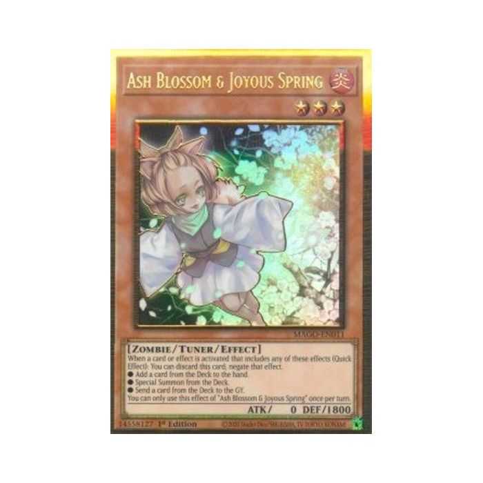 Ash Blossom & Joyous Spring (Premium Gold Rare) – Maximum Gold | Carta YUGIOH en México
