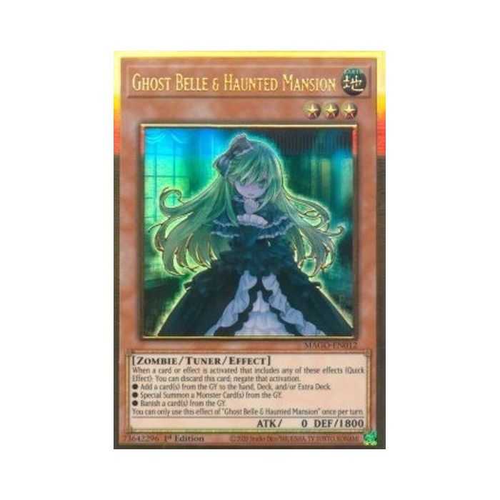 Ghost Belle & Haunted Mansion (Premium Gold Rare) – Maximum Gold | Carta YUGIOH en México