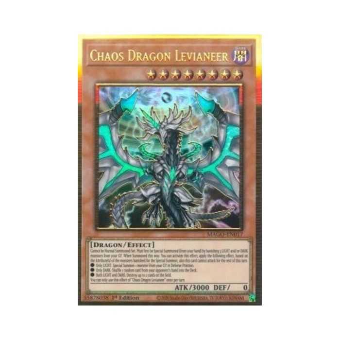 Chaos Dragon Levianeer (Premium Gold Rare) – Maximum Gold | Carta YUGIOH en México