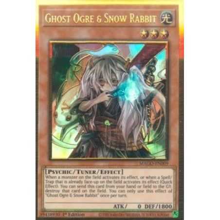 Ghost Ogre & Snow Rabbit (Premium Gold Rare) – Maximum Gold | Carta YUGIOH en México