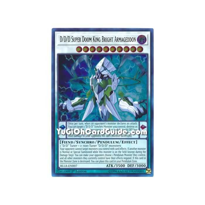 D/D/D Super Doom King Bright Armageddon (Ultra Rare) – Battles of Legend Lights Revenge | Carta YUGIOH en México