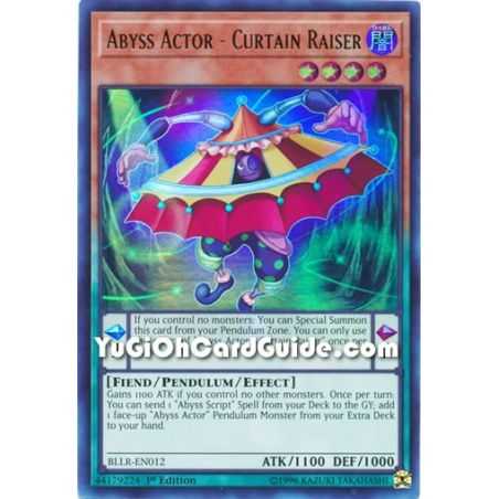 Abyss Actor - Curtain Raiser (Ultra Rare) – Battles of Legend Lights Revenge | Carta YUGIOH en México