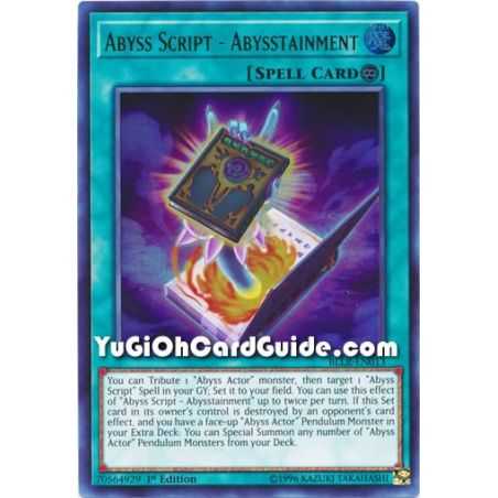 Abyss Script - Abysstainment (Ultra Rare) – Battles of Legend Lights Revenge | Carta YUGIOH en México