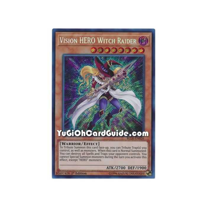 Vision HERO Witch Raider (Secret Rare) – Battles of Legend Lights Revenge | Carta YUGIOH en México