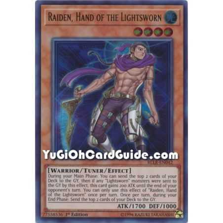 Raiden, Hand of the Lightsworn (Ultra Rare) – Battles of Legend Lights Revenge | Carta YUGIOH en México