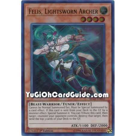 Felis, Lightsworn Archer (Ultra Rare) – Battles of Legend Lights Revenge | Carta YUGIOH en México