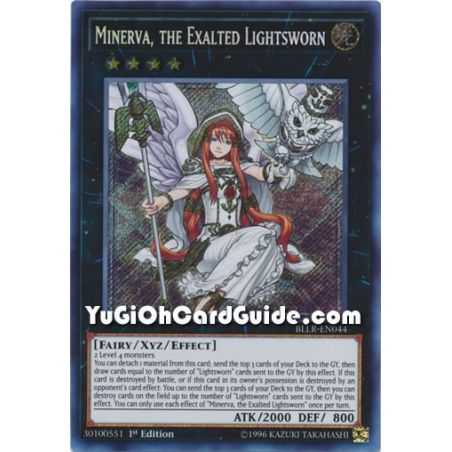 Minerva, the Exalted Lightsworn (Secret Rare) – Battles of Legend Lights Revenge | Carta YUGIOH en México